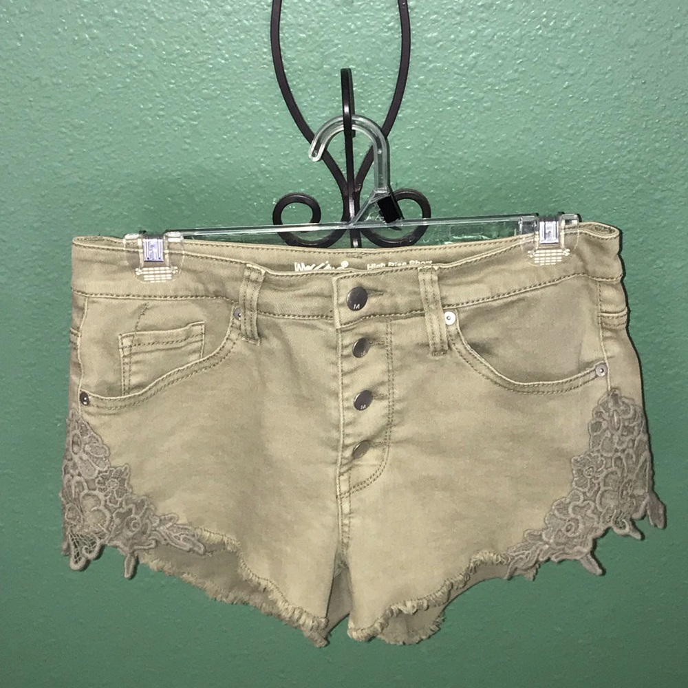 Olive Green Mossimo Denim Shorts Jr Size 8/29